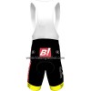 Set Fietsshirt + Korte Koersbroek 2023 Bingoal WB Geel Rood